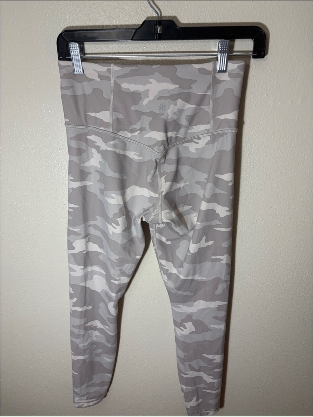 Athleta Women's Camo Leggings - Light Gray & White